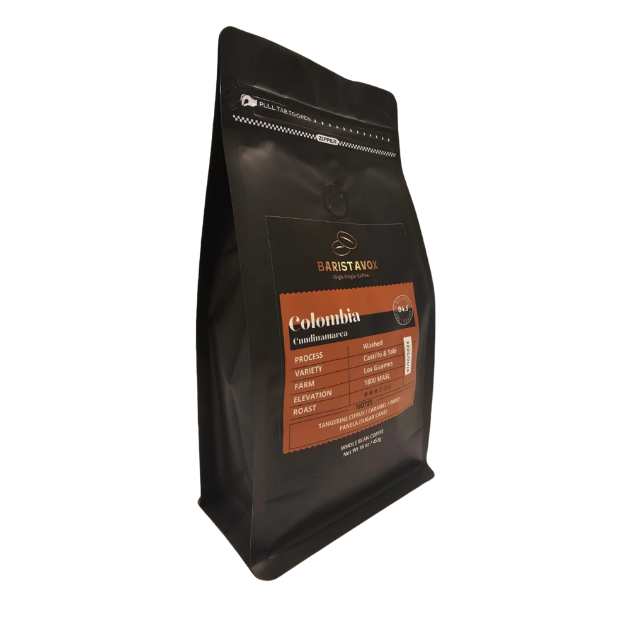 BaristaVox Specialty Coffee 16 oz / 456 gr - Colombia Single Origin - BaristaVox