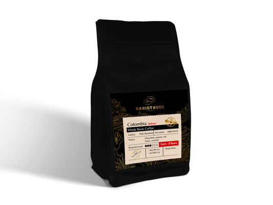 Colombia single origin coffee el tesoro pink bourbon