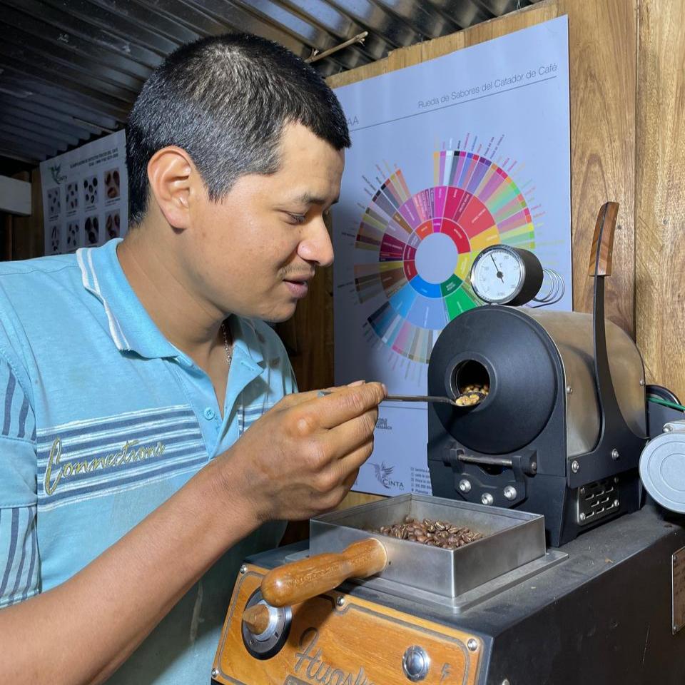 El Tesoro farm coffee grader