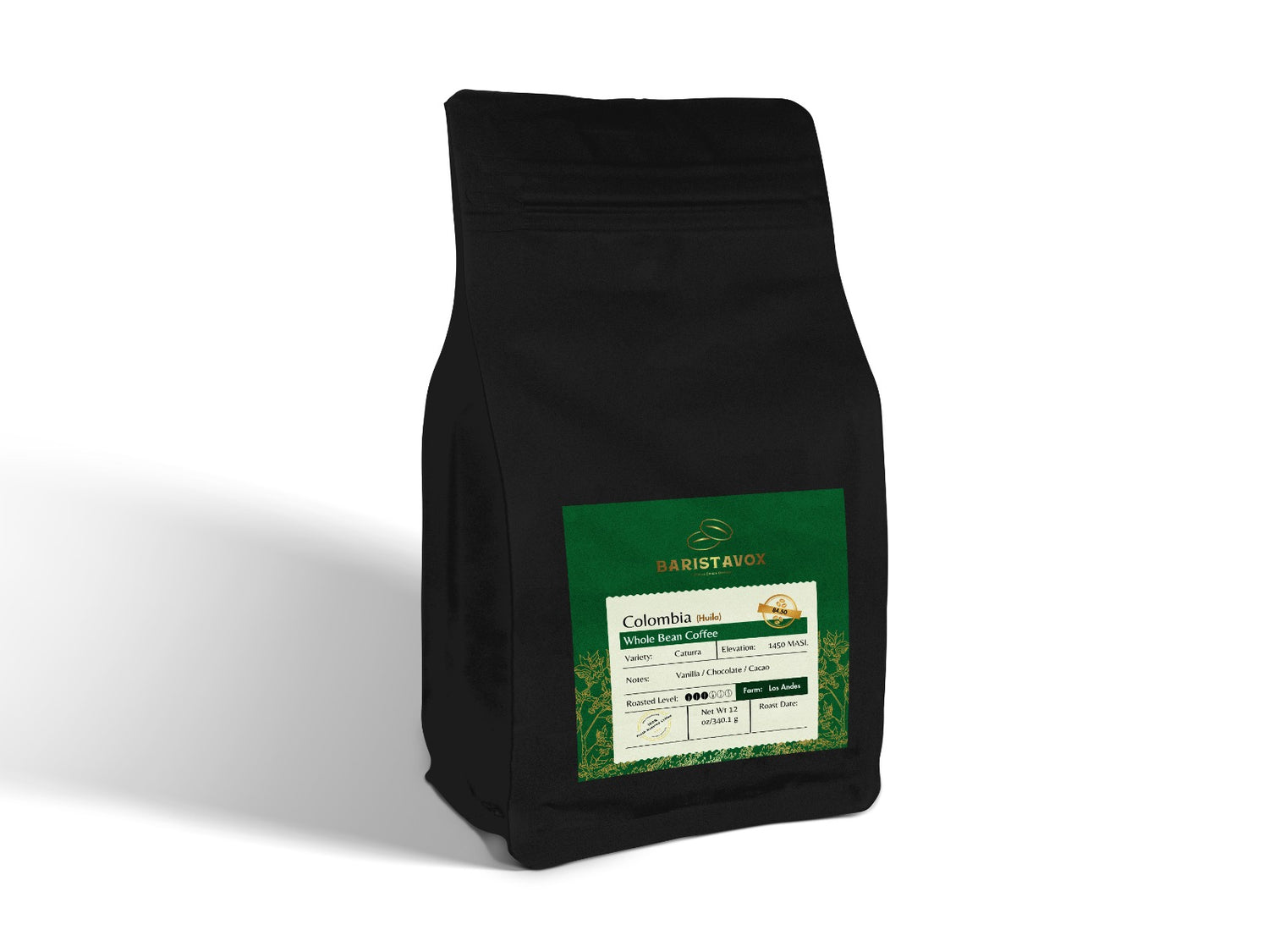 Colombia single origin coffee los andes caturra