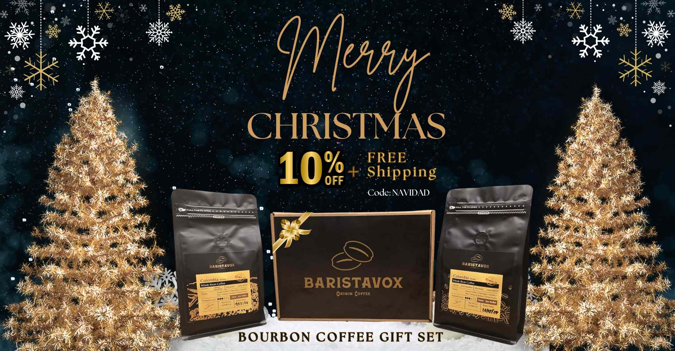 Bourbon coffee gift set